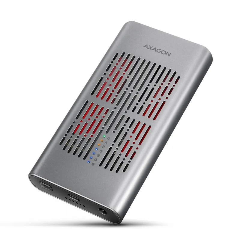 EEM2-20GD Obudowa zewnętrzna aluminiowa USB-C 3.2 Gen2x2, Dual NVMe M.2 SSD 20gbps, Clone Master