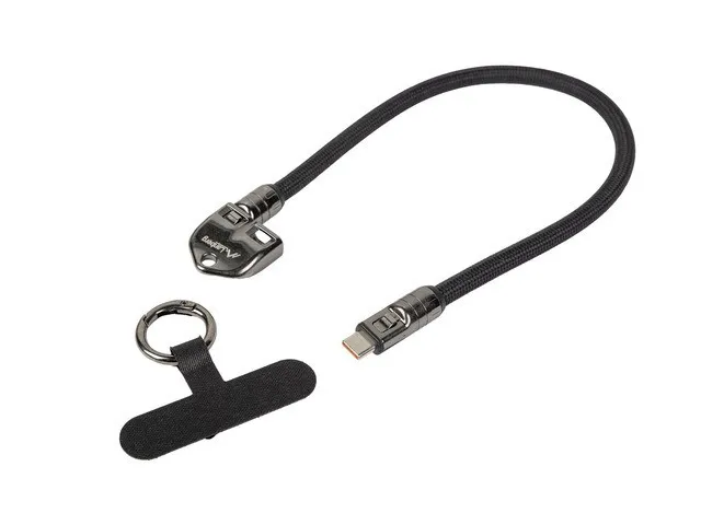 Kabel USB-C M/M SMYCZ/BRELOK 0.3M 240W czarny