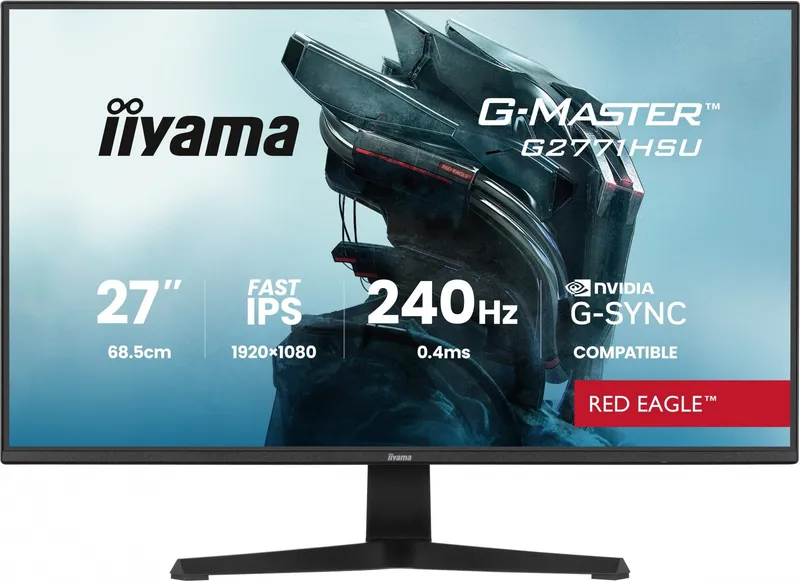 Monitor 27 cali G2771HSU-B1 0.4ms,Fast IPS,1xUSB 3.2, 1xUSB C, 240Hz, DP, 2xHDMI, Adaptive G-SYNC - 1920 x 1080 @48-240Hz DisplayPort Only